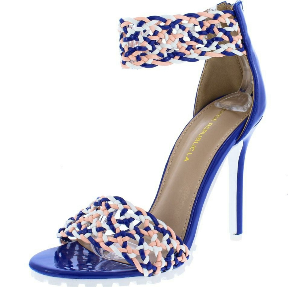 Blue Braided Stiletto